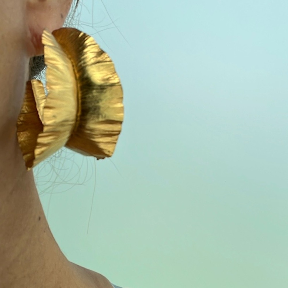 Gold Leaf Earrings